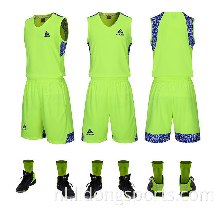 Groothandel School Jeugdbasketbaluniformen Nieuwste basketball jersey Design kleur oranje